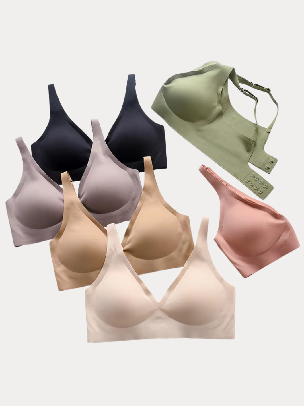 Themytom Seamless Comfort Straps Wireless Shaping Bra