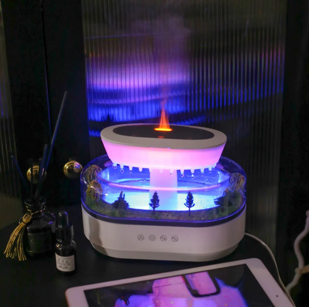 RainGlow Aromatherapy Oasis Humidifier Lamp