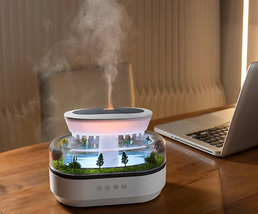 RainGlow Aromatherapy Oasis Humidifier Lamp