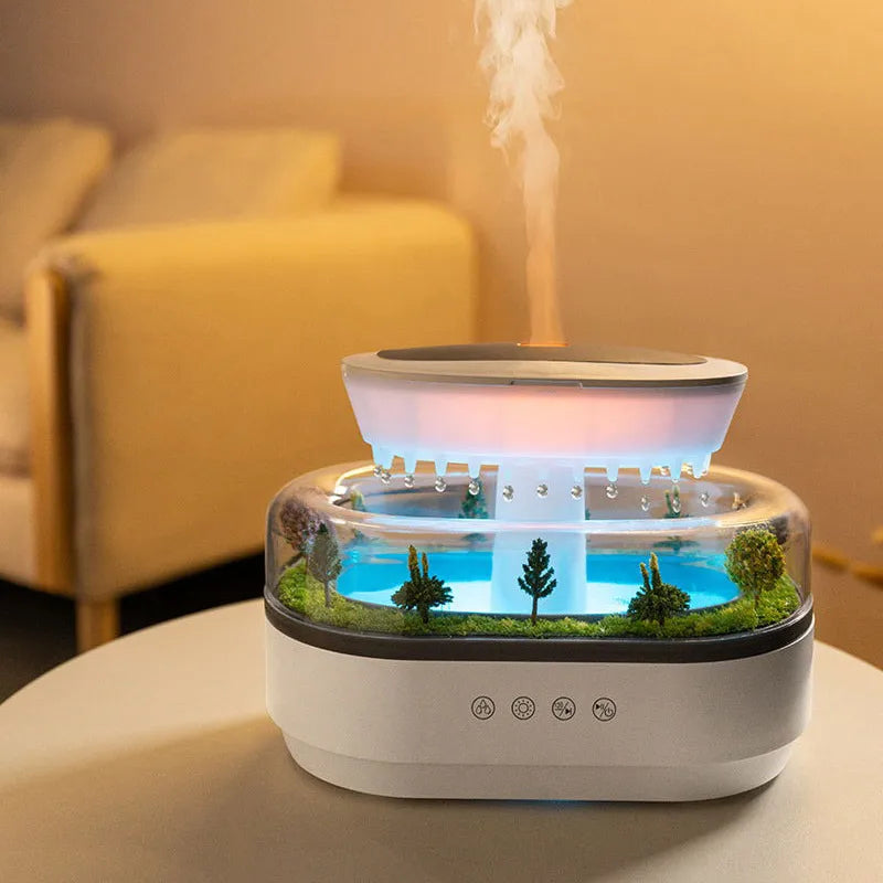 RainGlow Aromatherapy Oasis Humidifier Lamp