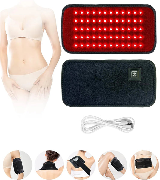 Themytom Red & Infrared Light Therapy Belt – 660nm & 850nm LED Wrap for Back, Waist & Muscle Recovery