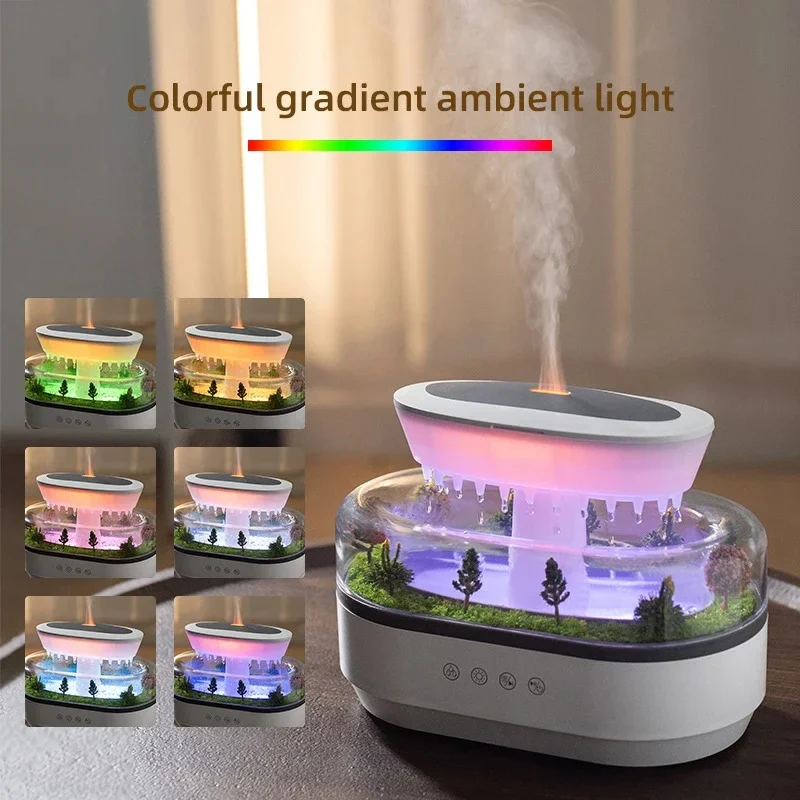 RainGlow Aromatherapy Oasis Humidifier Lamp