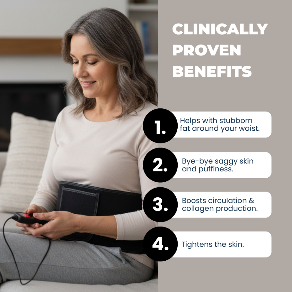 Themytom Pro Red Light Therapy Belt - Pain Relief, Skin Tightening & Wrinkle Support